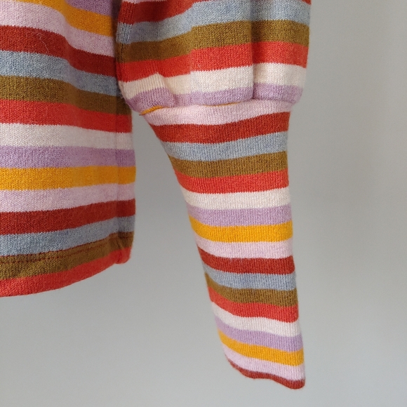 Madewell Stripe Puff Sleeve Scoop Sweater XXS NWOT - Picture 12 of 16